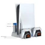 Station de charge et refroidissement PS5 (3 en 1)